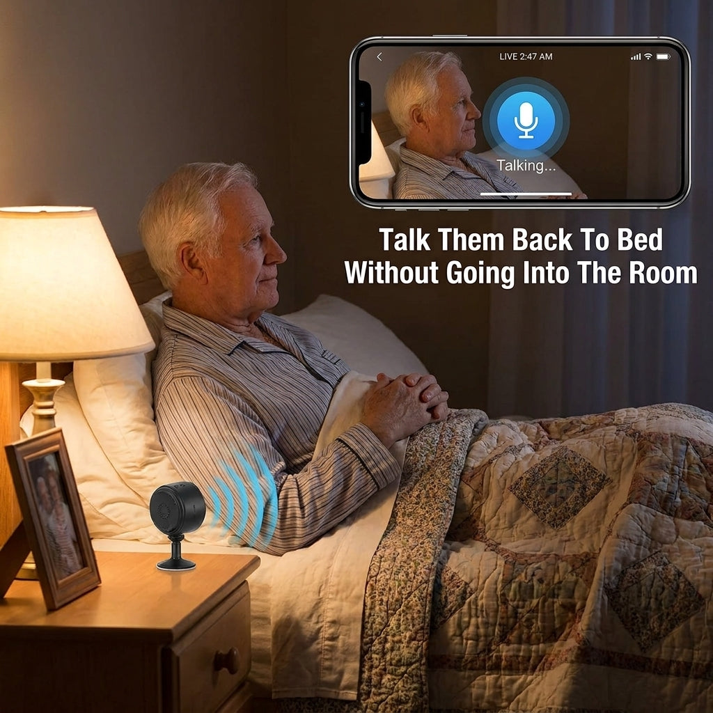 KeepWatch WiFi Elderly Care Camera with Two-Way Audio