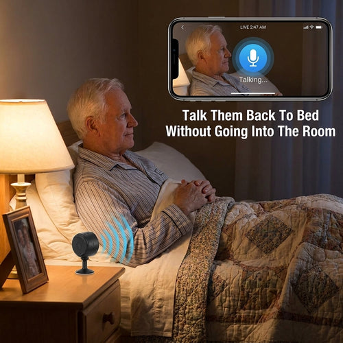 KeepWatch WiFi Elderly Care Camera with Two-Way Audio
